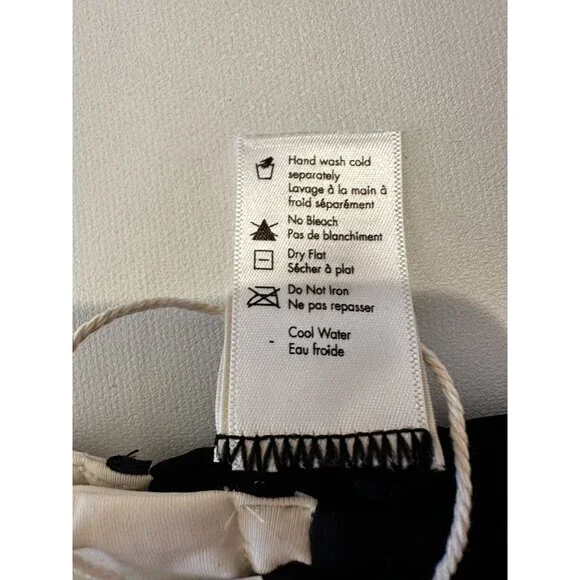 NWT L Space Anthropologie Black Cream Solstice Classic Bikini Bottom Sz S - Picture 8 of 13